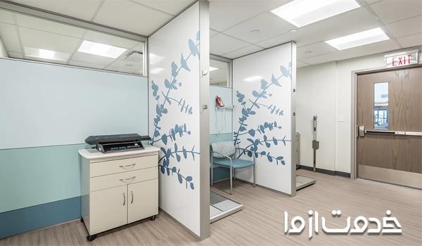 اصلاح تقسیم‌بندی فضا در بازسازی مطب